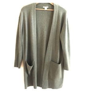 Olive Green Long Cardigan